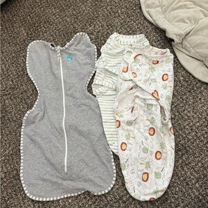 Gray and White Kids swaddles